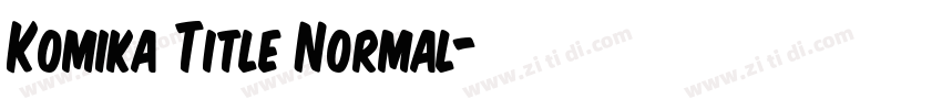 Komika Title Normal字体转换